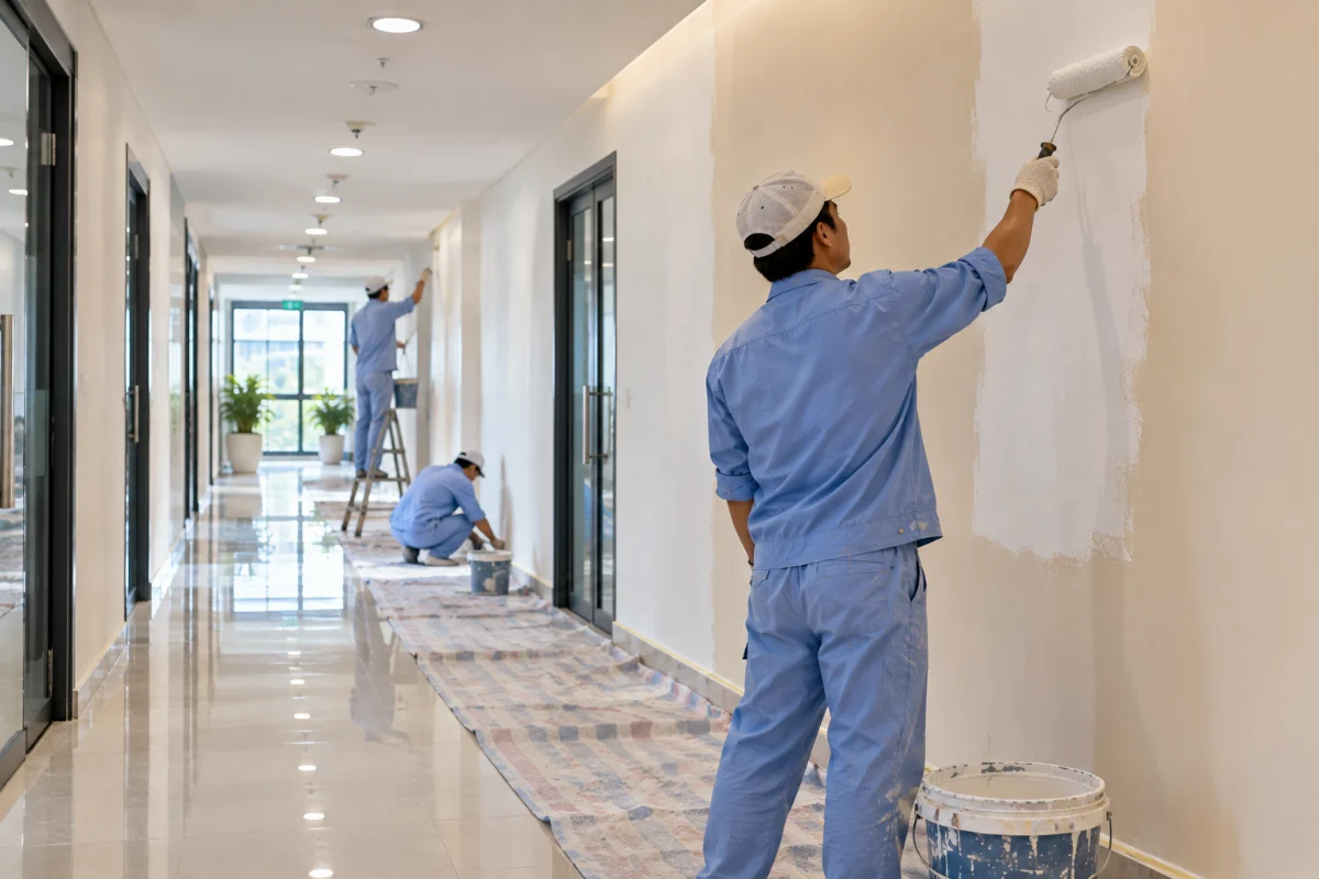 Sơn theo hợp đồng công trình